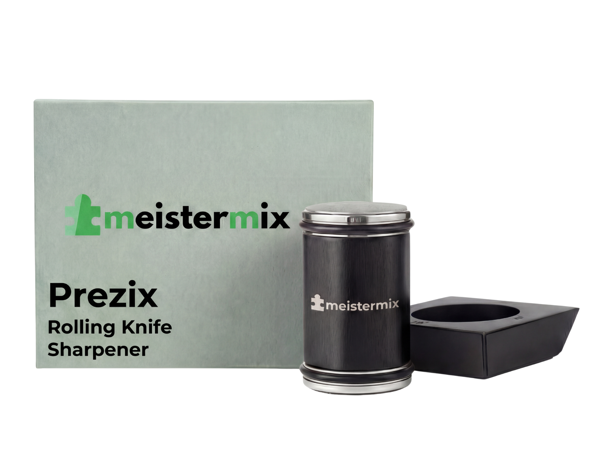 Prezix - Rolling Knife Sharpener with 4 Angles (Schwarz)