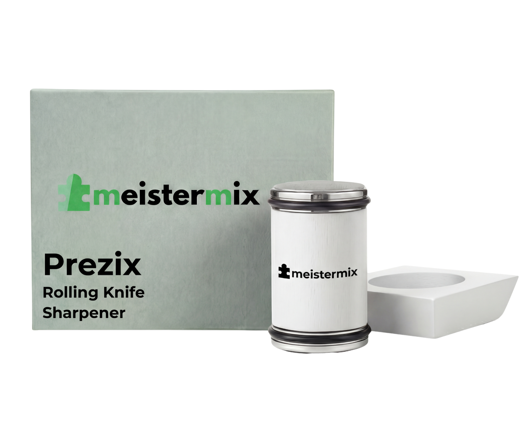 Prezix - Rolling Knife Sharpener with 4 Angles (Weiß)