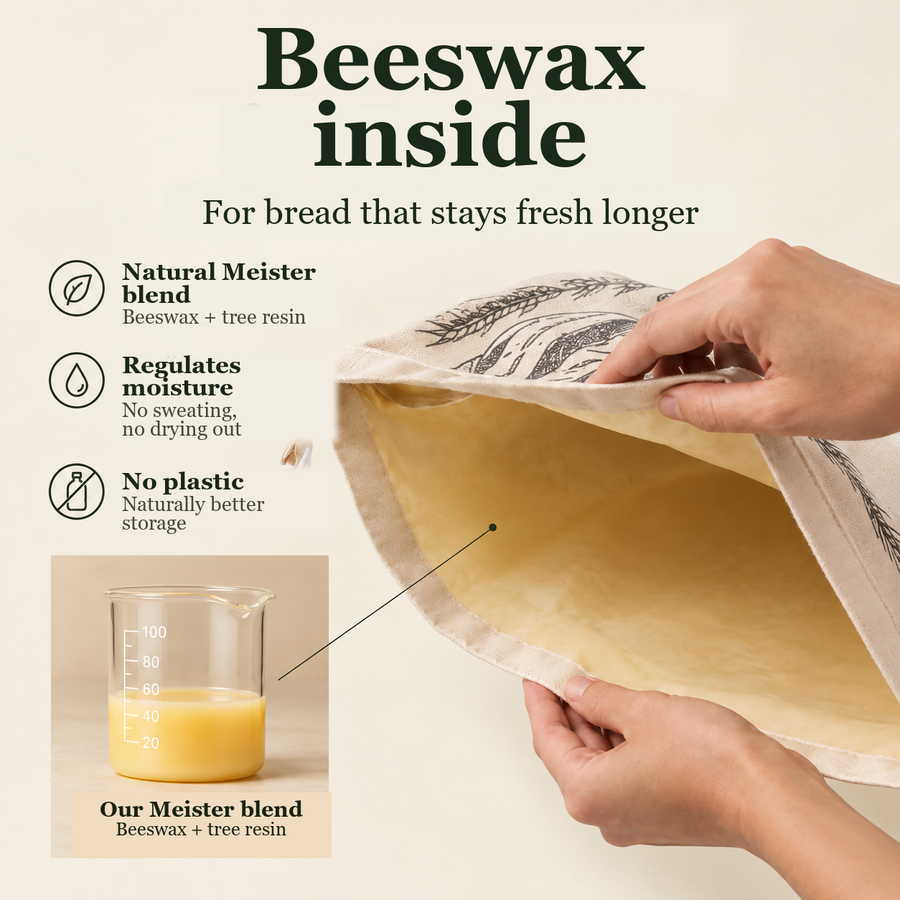 The Meister blend: beeswax + tree resin