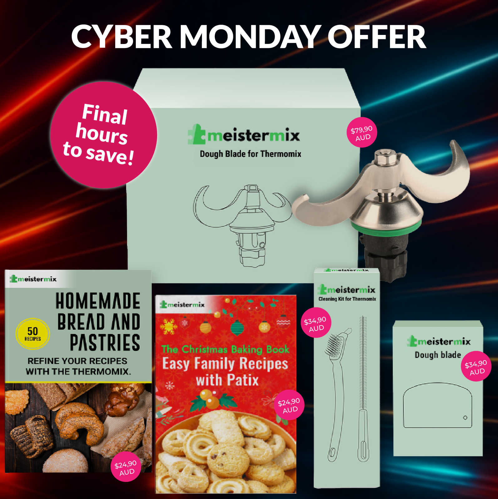 Patix - Dough Blade for Thermomix (EXCLUSIVE BUNDLE)