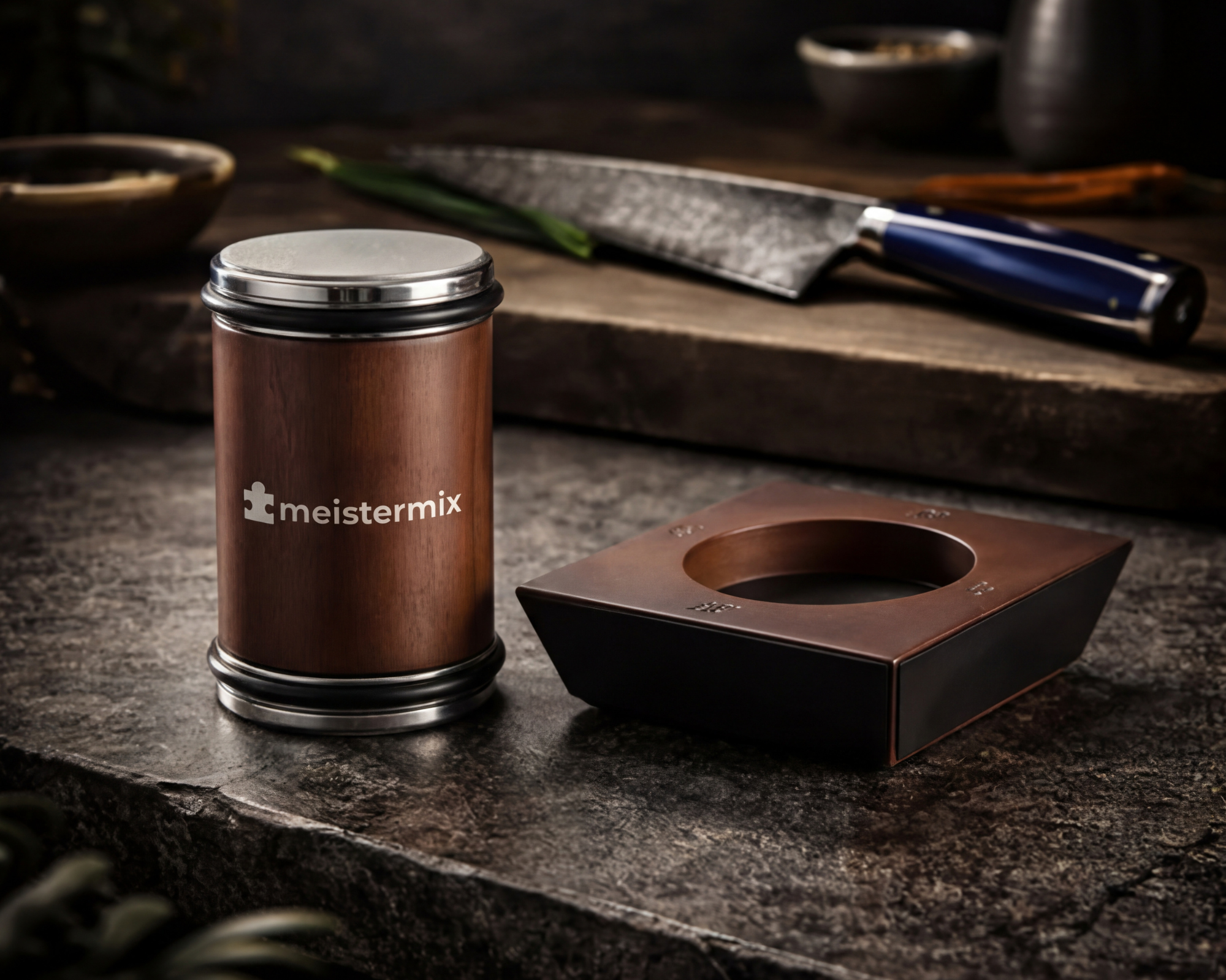 Prezix - Rolling Knife Sharpener with 4 Angles (Braun)