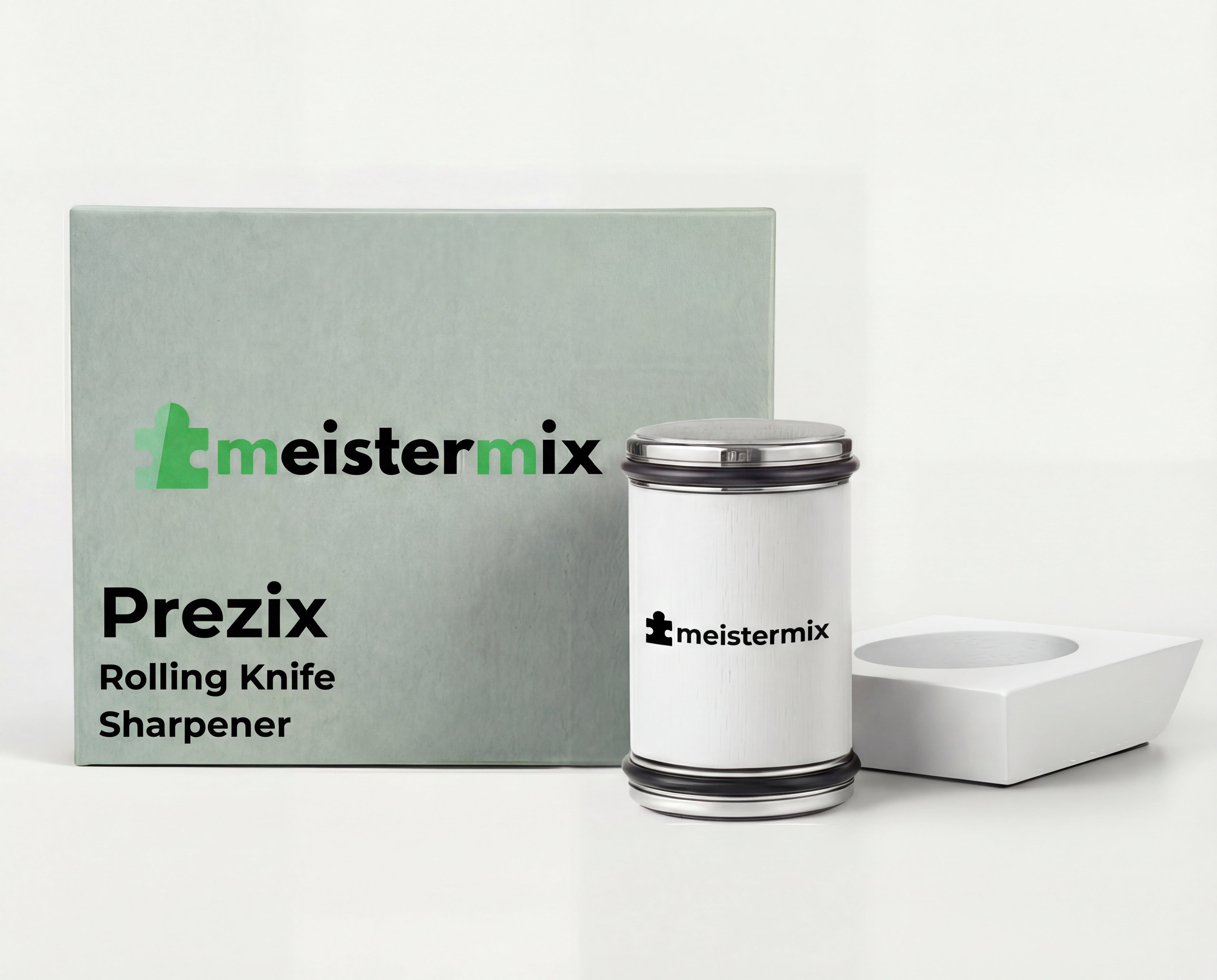 Prezix - Rolling Knife Sharpener with 4 Angles (Braun)