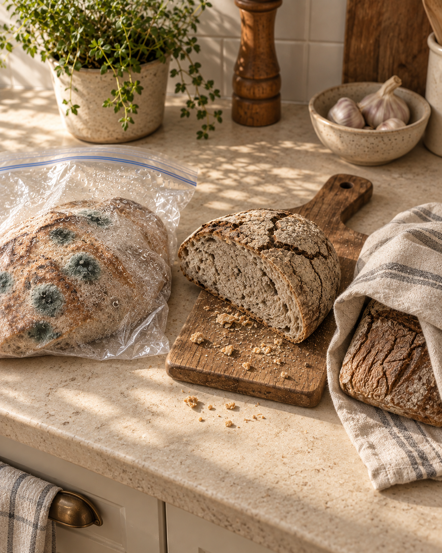 Why your bread is hard or mouldy by day 3